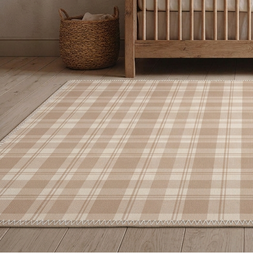 Kids Rug | Wheatfield Plaid