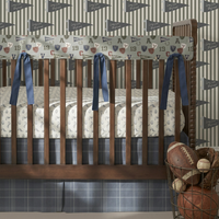 Peel & Stick Wallpaper | Boyhood Pennant Stripe Olive