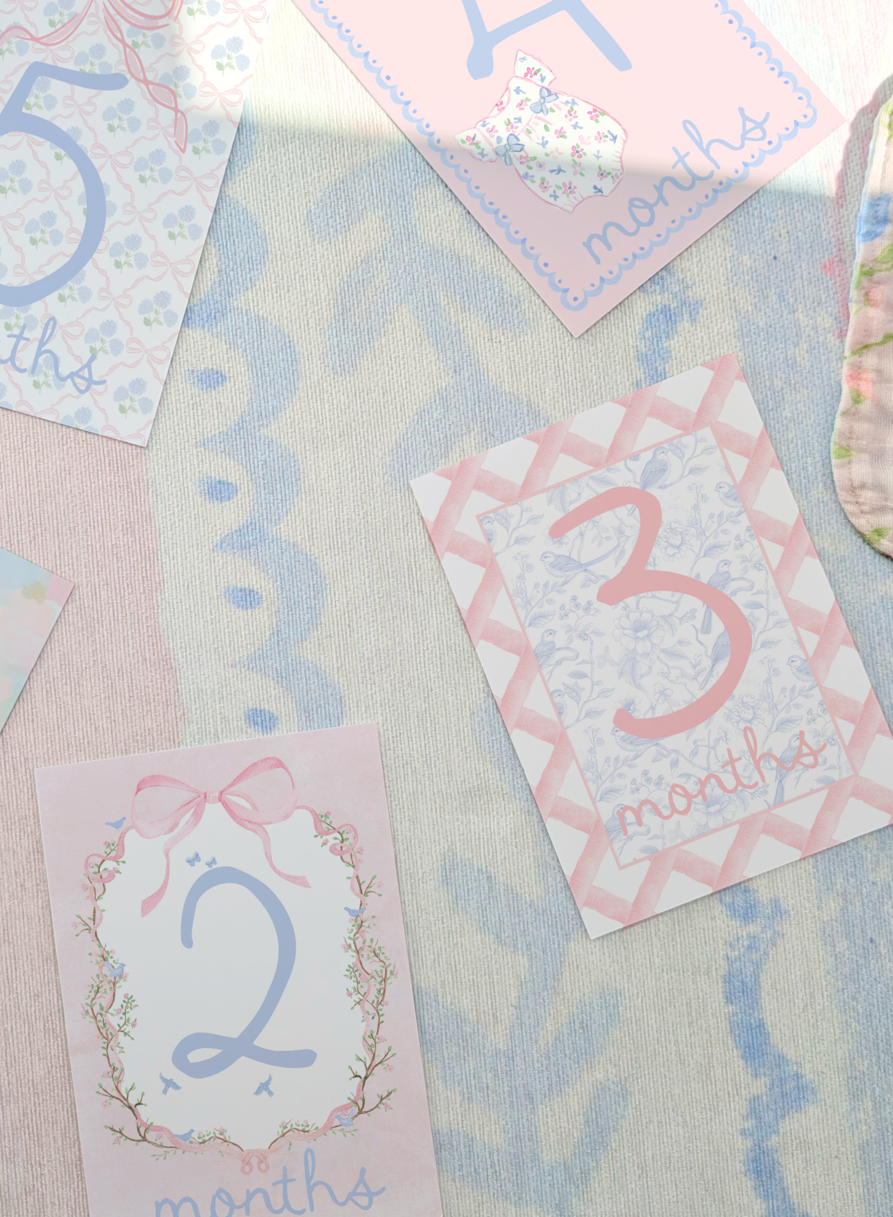 Monthly Milestone Cards | Preppy Heirloom