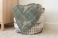 Minky Blanket | Personalized Antler Crest