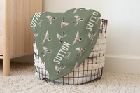 Minky Blanket | Personalized Mallard Flight