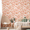 Mod Rainbows Peel & Stick Wallpaper - gender_girl, Theme_Boho, Theme_Rainbow
