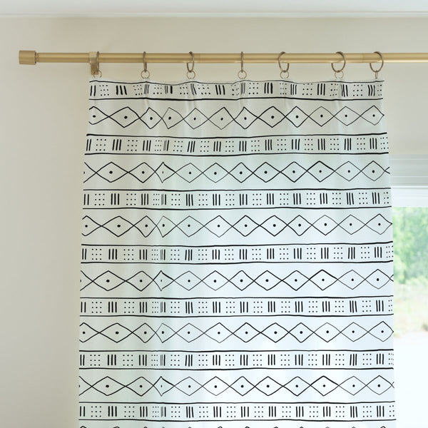 Modern Mudcloth Curtain Panel - gender_boy, Modern Mudcloth, Theme_Boho
