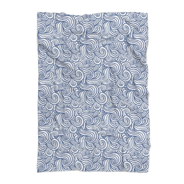 Oh Whale! Wave Minky Blanket - gender_boy, gender_neutral, Oh Whale!
