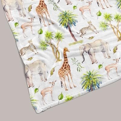 On Safari Minky Blanket - gender_boy, gender_neutral, On Safari