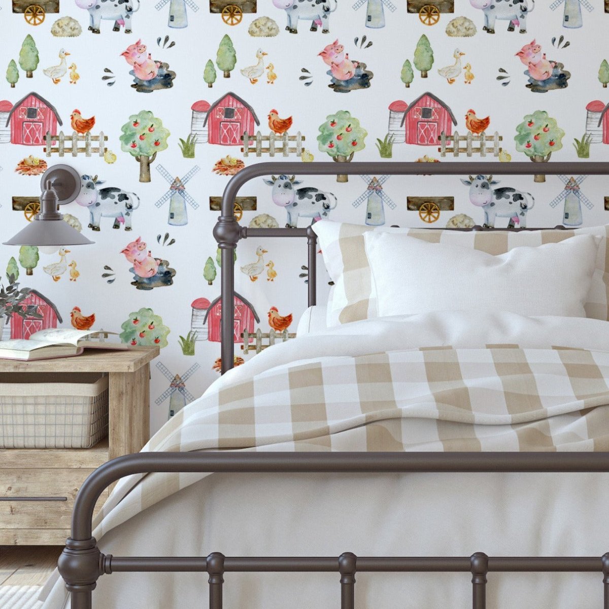 On the Farm Peel & Stick Wallpaper - gender_boy, gender_neutral, On the Farm
