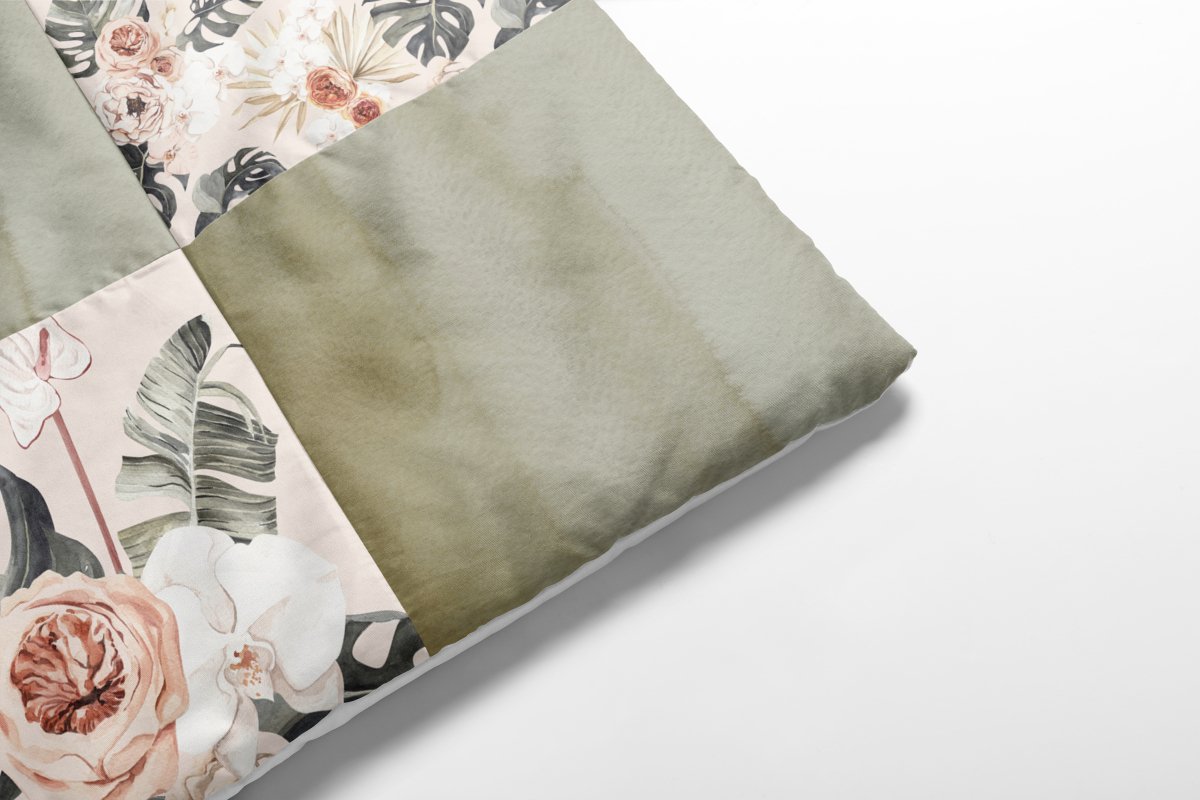 Organic Cotton Boho Tropics Baby Quilt - Boho Tropics, gender_girl, Theme_Boho