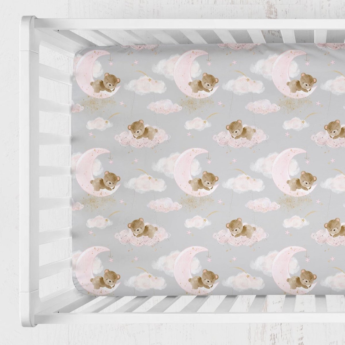 Pink Teddy Bear Nursery Starter Set - gender_girl, Pink Teddy Bear, text