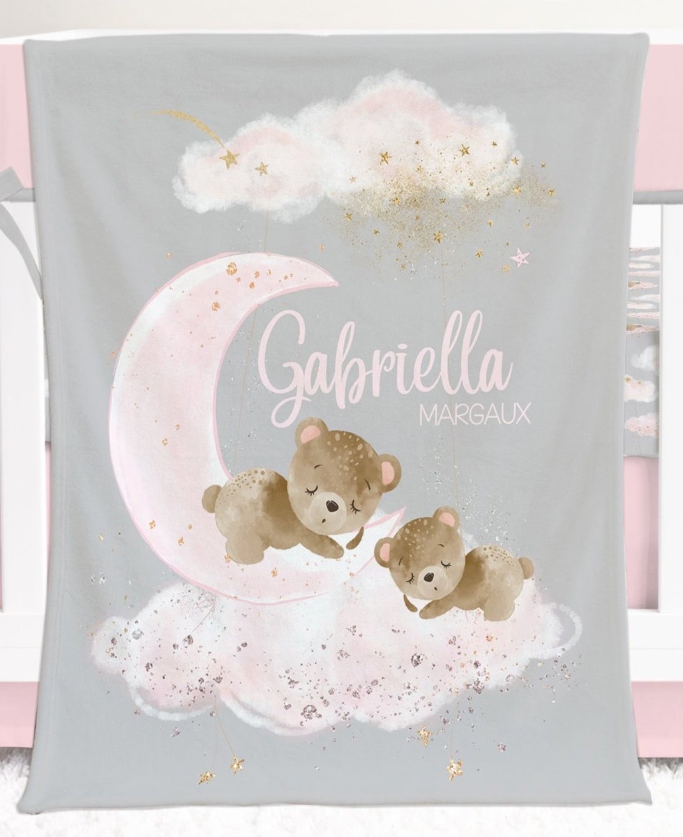 Pink Teddy Bear Nursery Starter Set - gender_girl, Pink Teddy Bear, text
