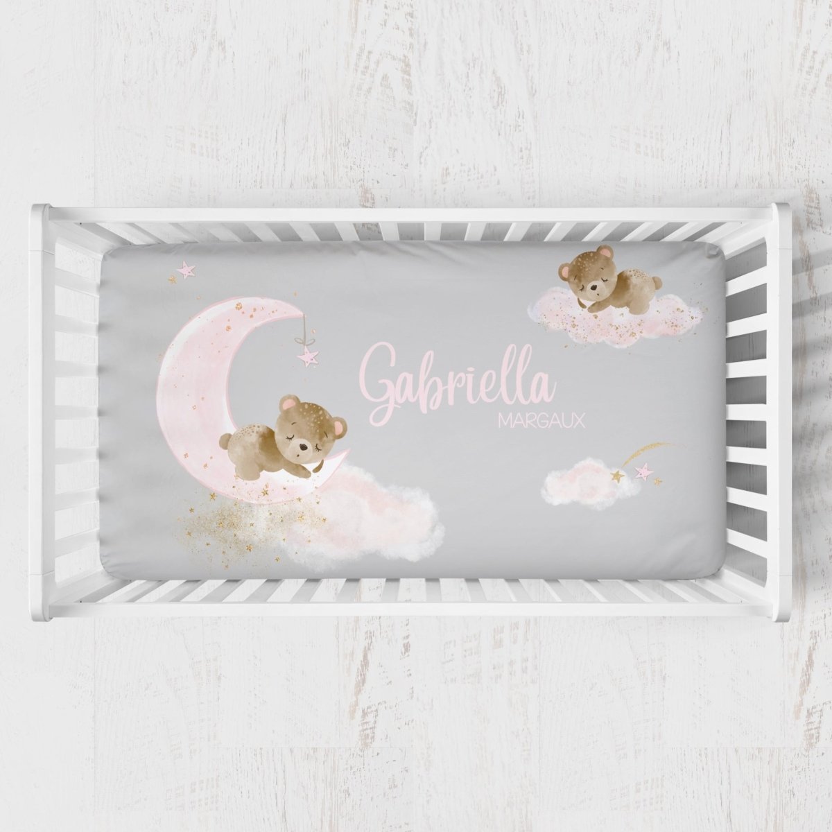 Pink Teddy Bear Nursery Starter Set - gender_girl, Pink Teddy Bear, text