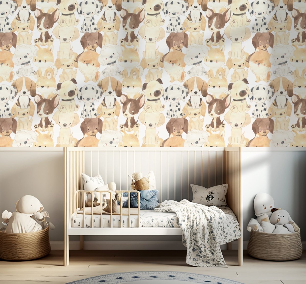 Puppy Dog Peel & Stick Wallpaper - gender_boy, gender_neutral,