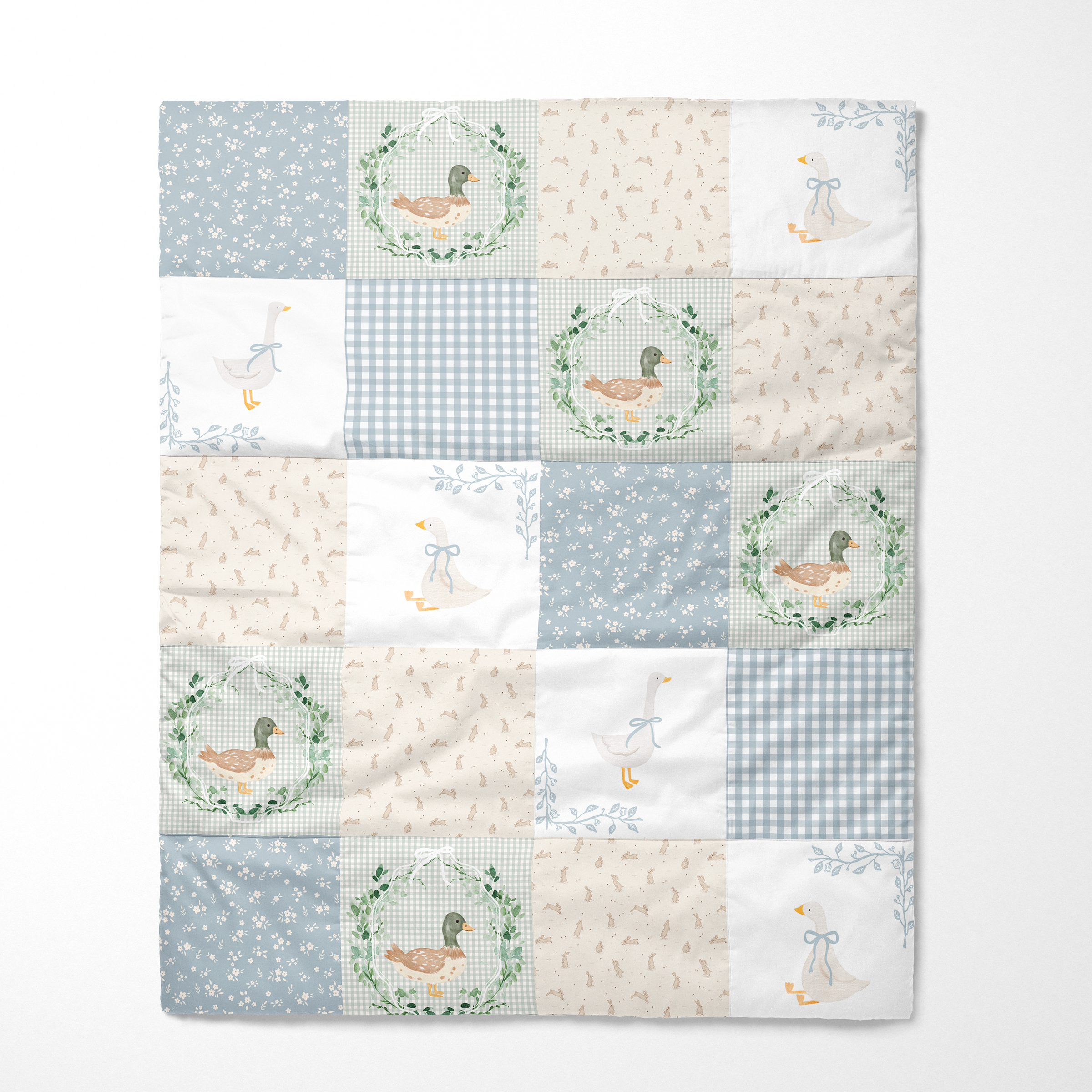 Organic Cotton Baby Quilt | Storybook Cottage