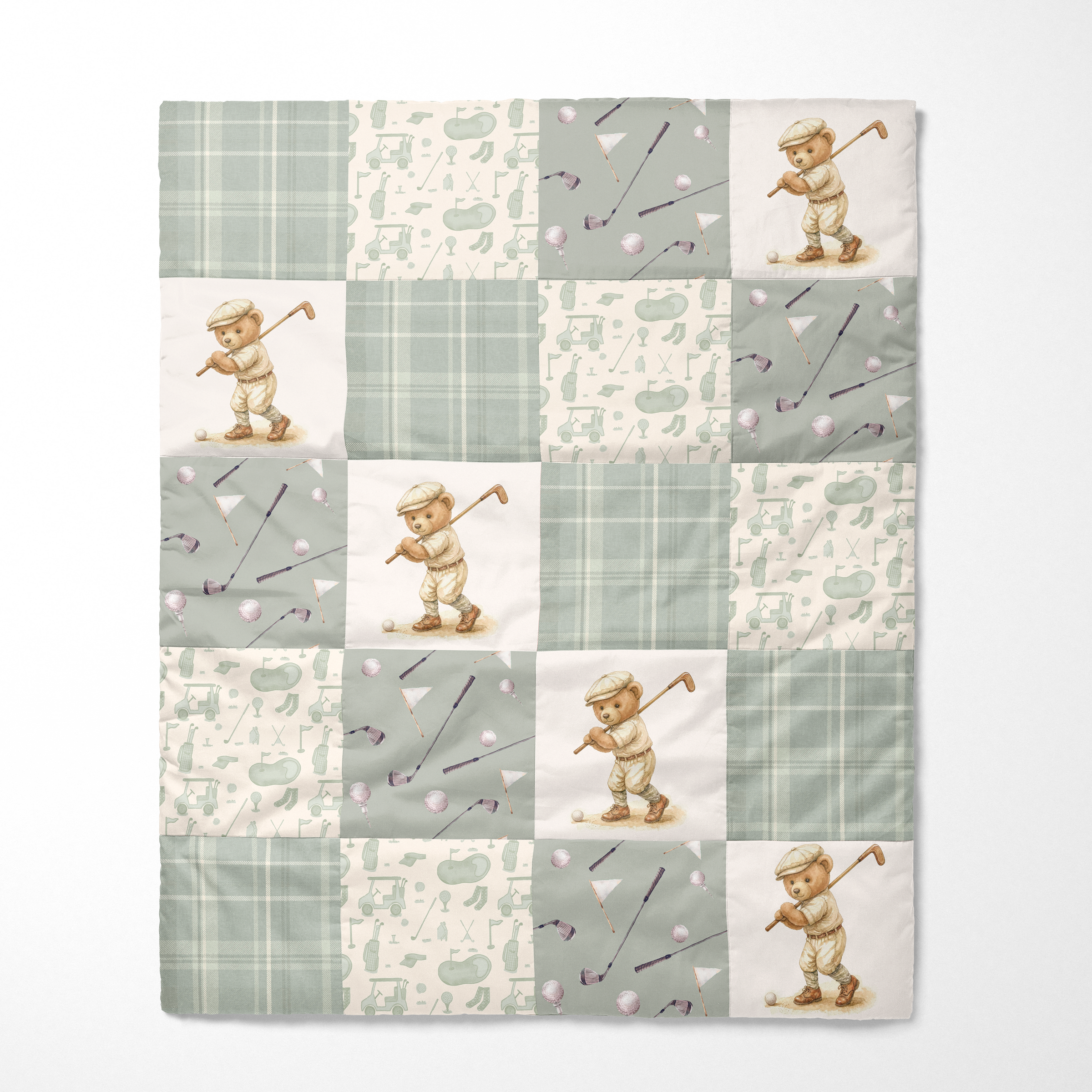 Organic Cotton Baby Quilt | Tee Time
