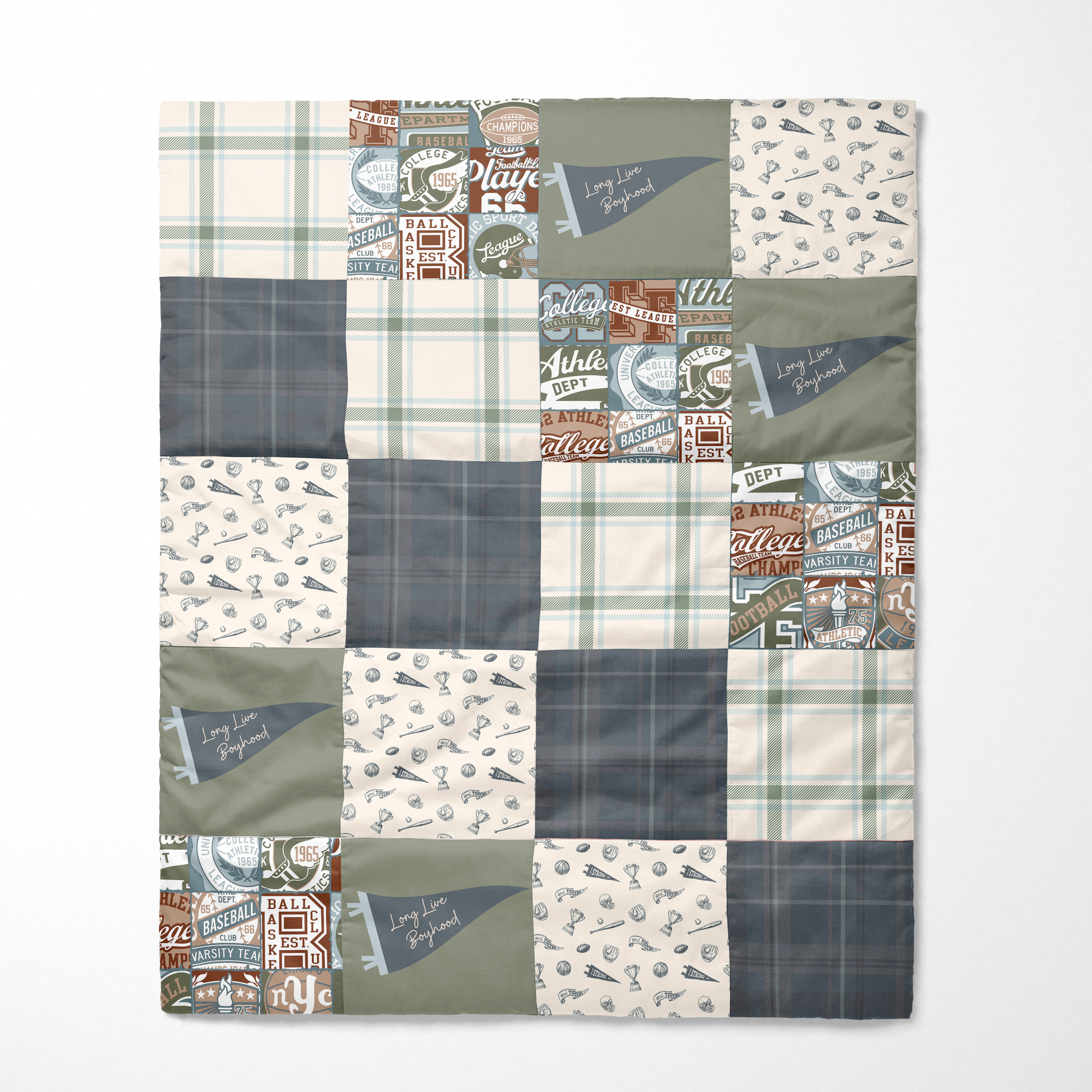 Organic Cotton Baby Quilt | All Star