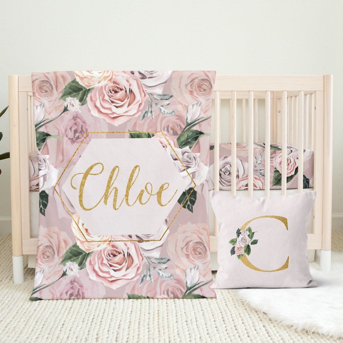 Romantic Rose Nursery Starter Set - gender_girl, Romantic Rose, text
