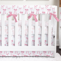 Fancy Bow Crib Rail Cover