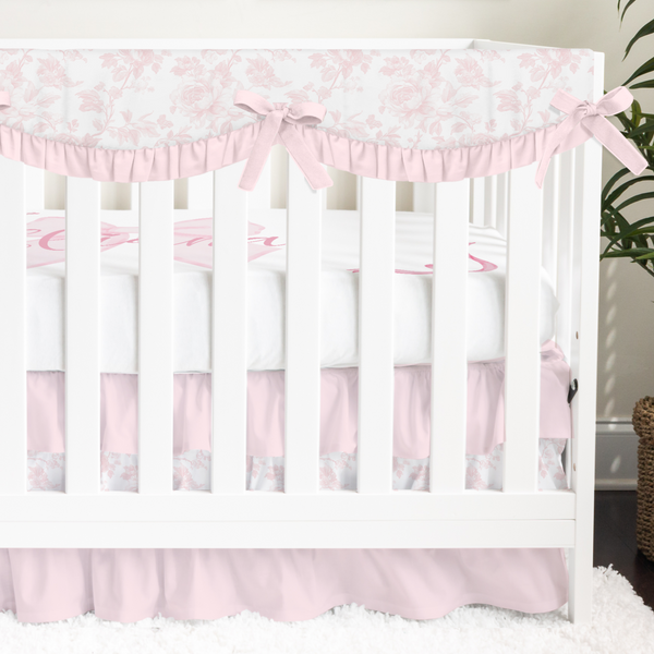 Fancy Bow Scalloped Crib Bedding