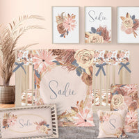 Soft Boho Floral Nursery Starter Set - gender_girl, text, Theme_Boho