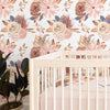 Soft Boho Floral Peel & Stick Wallpaper - gender_girl, Theme_Boho, Theme_Floral