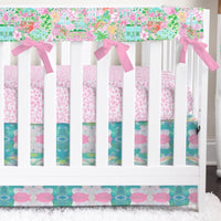 Southern Preppy Charleston Crib Bedding - gender_girl, Southern Preppy, text