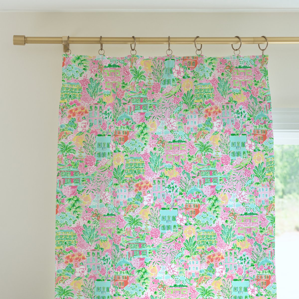 Southern Preppy Charleston Curtain Panel - gender_girl, Southern Preppy, Theme_Boho