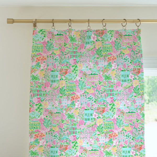 Southern Preppy Charleston Curtain Panel - gender_girl, Southern Preppy, Theme_Boho
