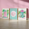 Southern Preppy Charleston Personalized Nursery Art - gender_girl, Southern Preppy, text
