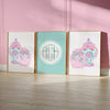 Southern Preppy Ginger Jar Personalized Nursery Art - gender_girl, Southern Preppy, text