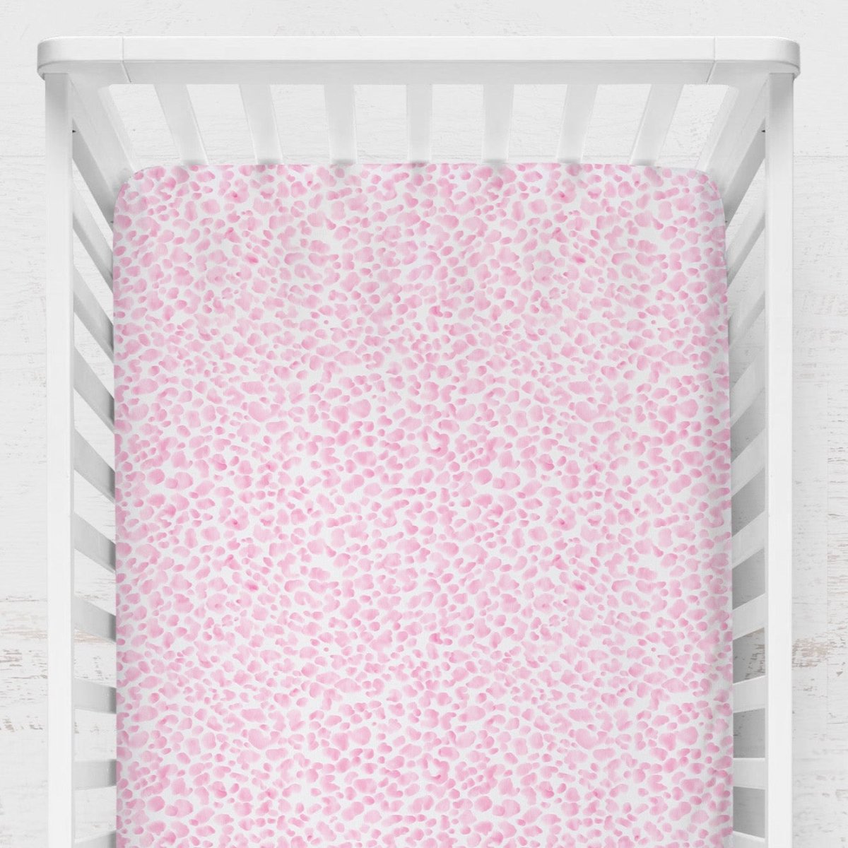 Southern Preppy Pink Cheetah Spots Crib Sheet - gender_girl, Southern Preppy,
