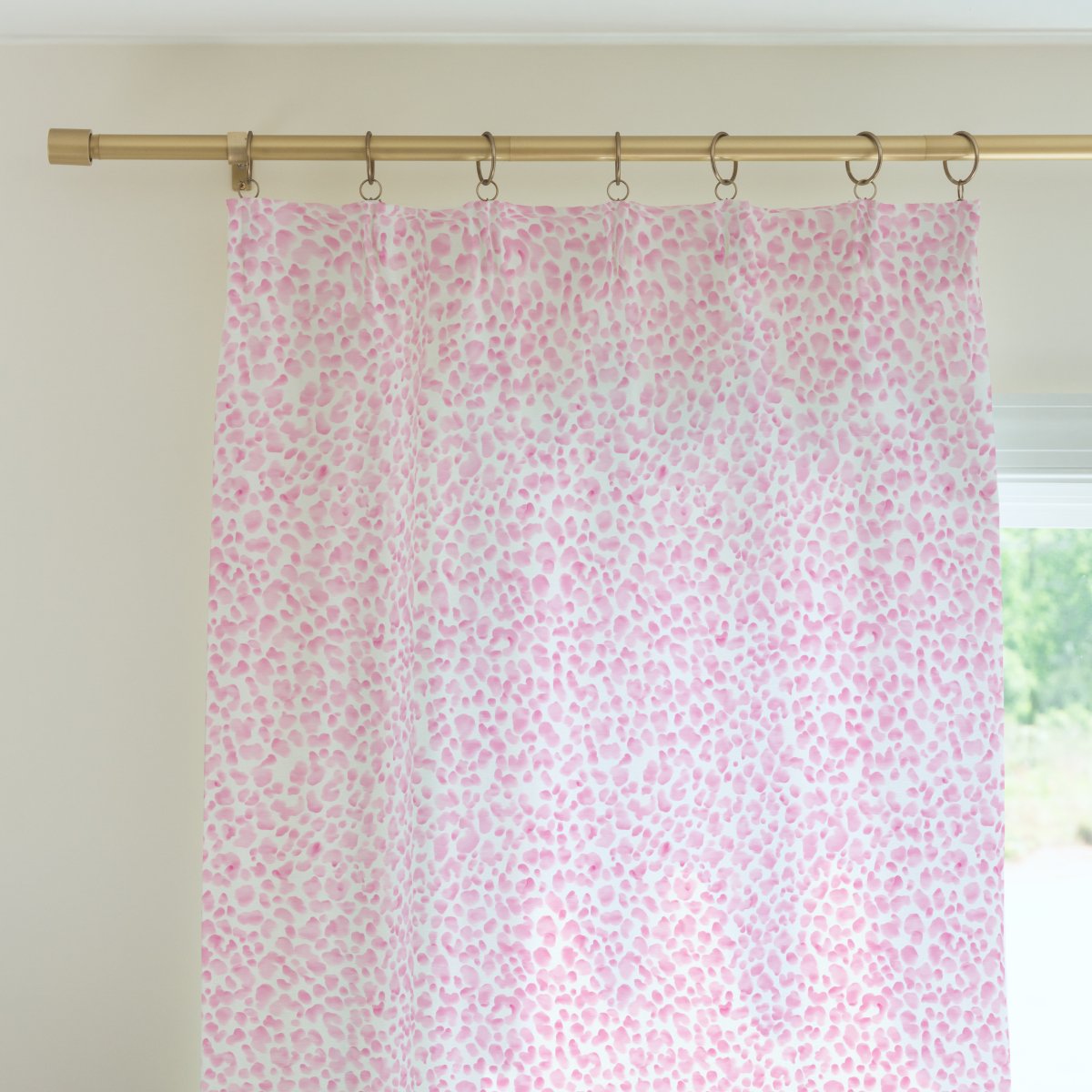 Southern Preppy Pink Cheetah Spots Curtain Panel - gender_girl, Southern Preppy, Theme_Boho