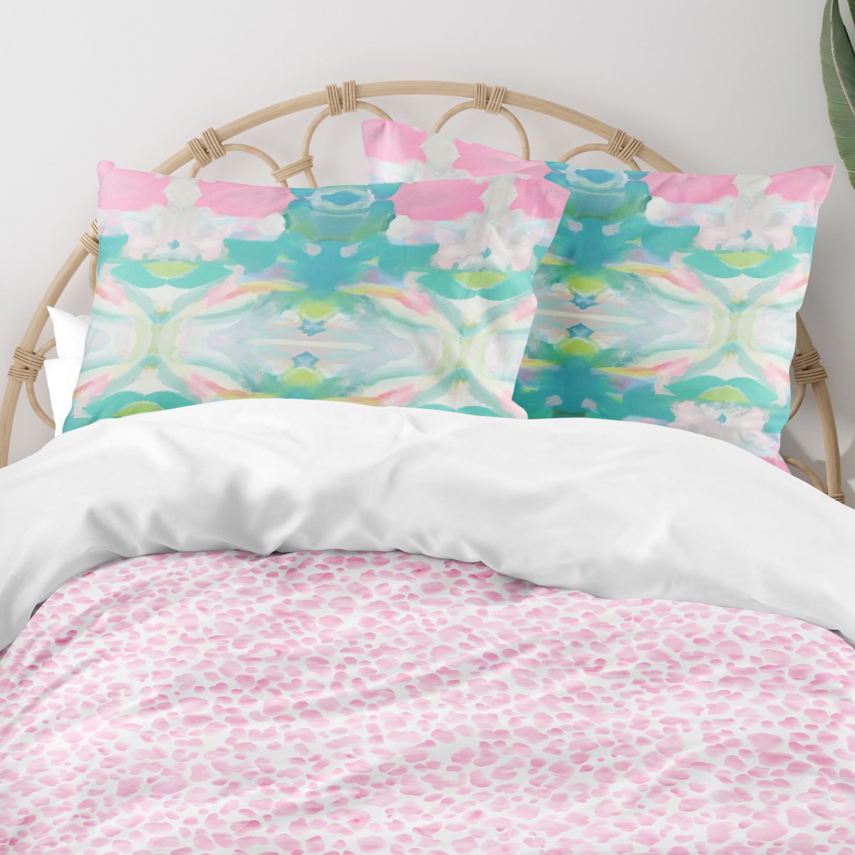Southern Preppy Pink Cheetah Spots Personalized Kids Bedding Set (Comforter or Duvet Cover) - Southern Preppy, text, Theme_Boho