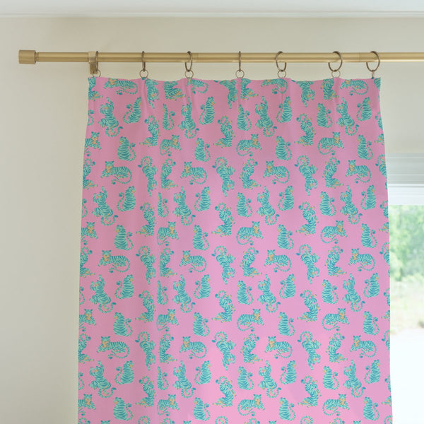 Southern Preppy Tiger Curtain Panel - gender_girl, Southern Preppy, Theme_Boho