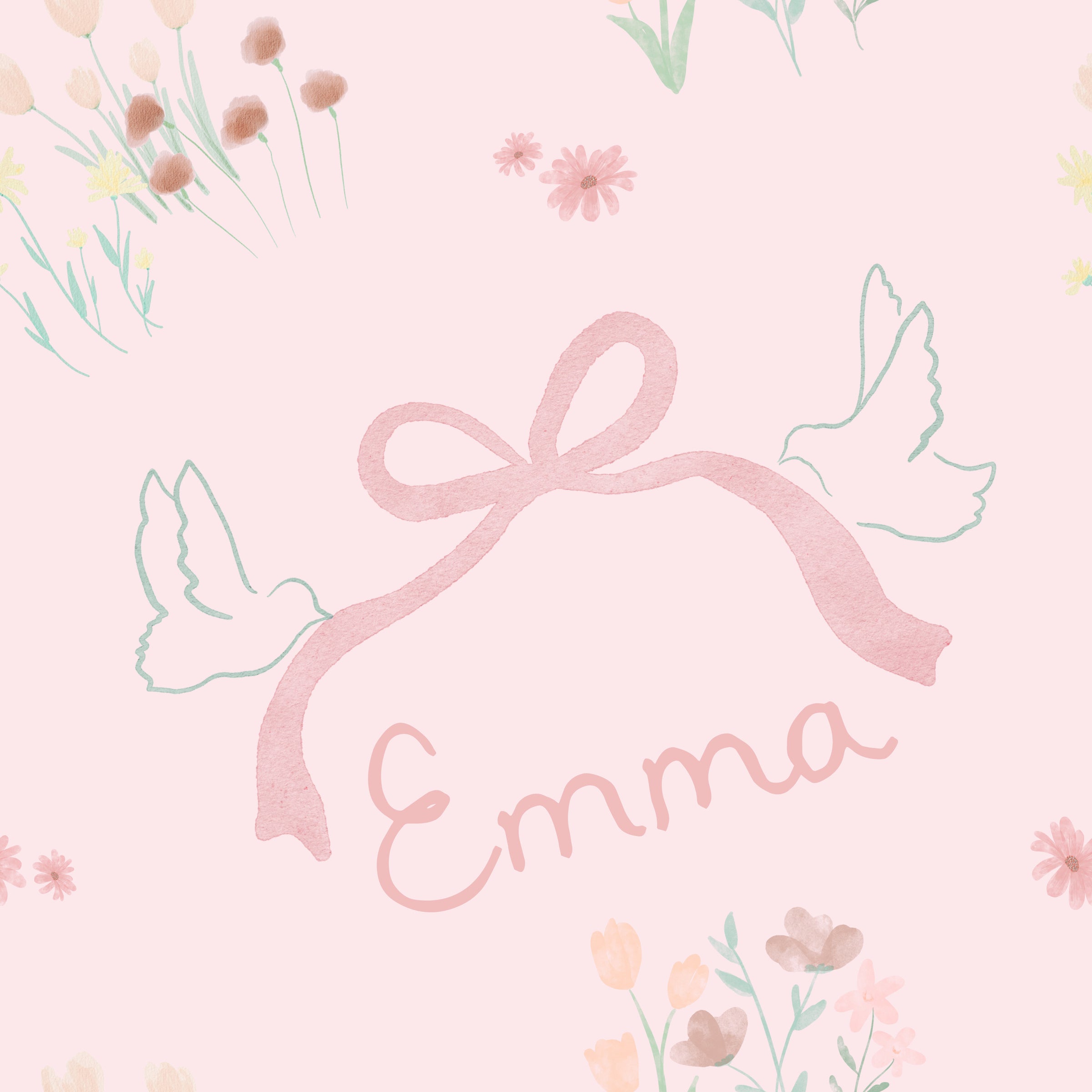 Swaddle Set | Primrose Cottage Bow