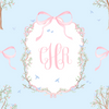 Minky Blanket | Personalized Chinoiserie Garden