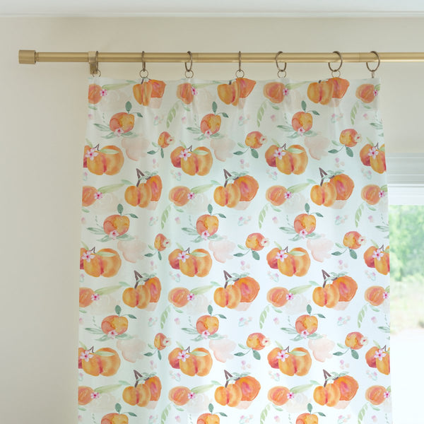 Sweet Georgia Peach Curtain Panel - gender_girl, Sweet Georgia Peach, Theme_Floral