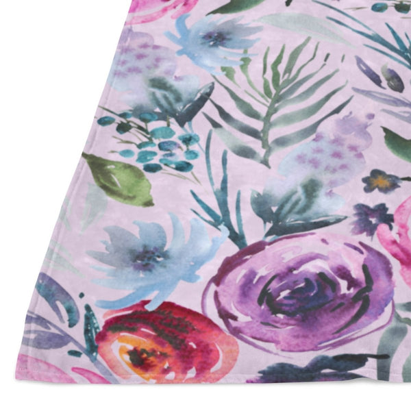 Sweet Woodlands Floral Minky Blanket - gender_girl, Personalized_No, Sweet Woodlands