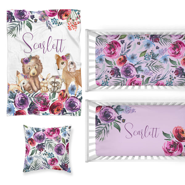 Sweet Woodlands Nursery Starter Crib Bedding Set