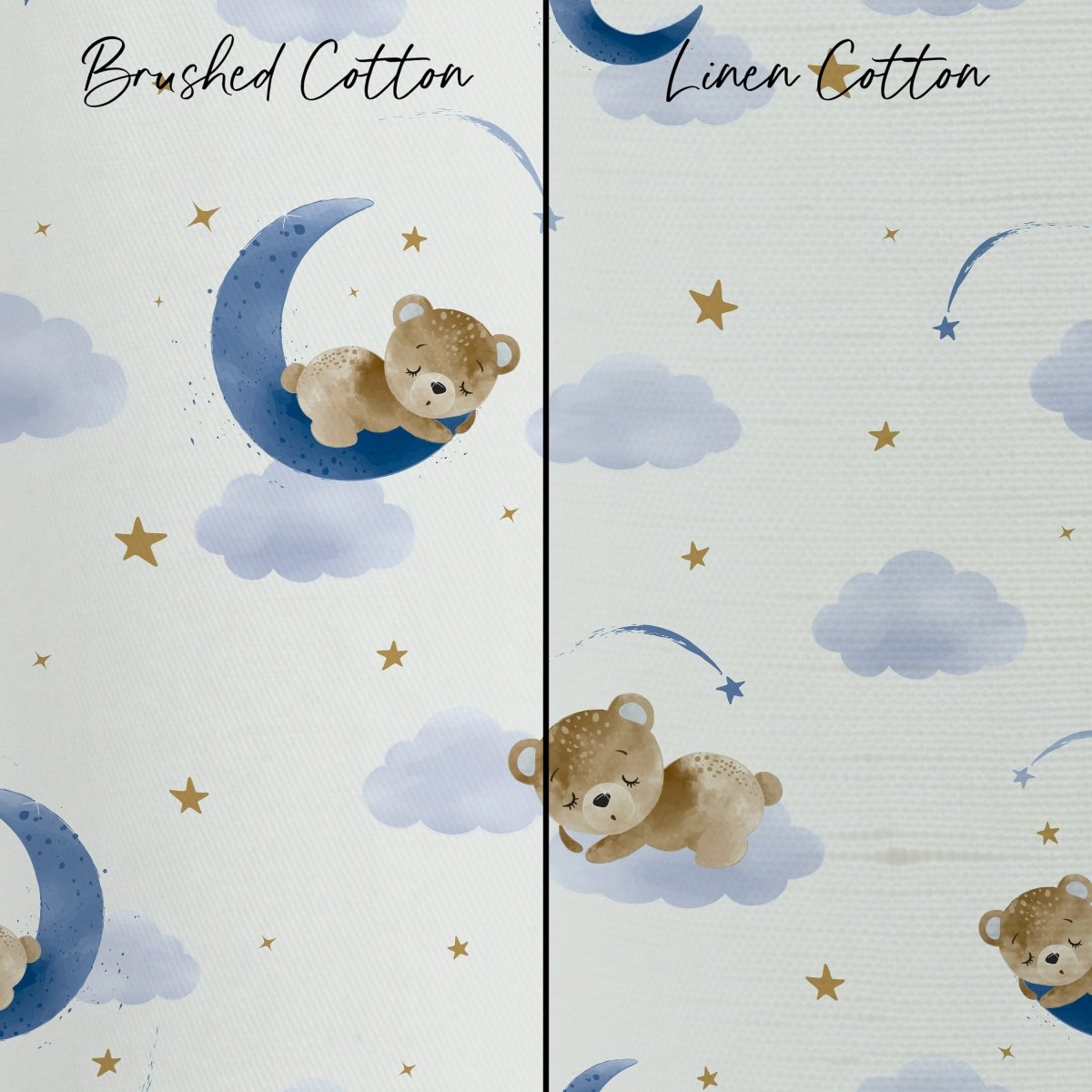 Teddy Bear Curtain Panel - gender_boy, Teddy Bear,