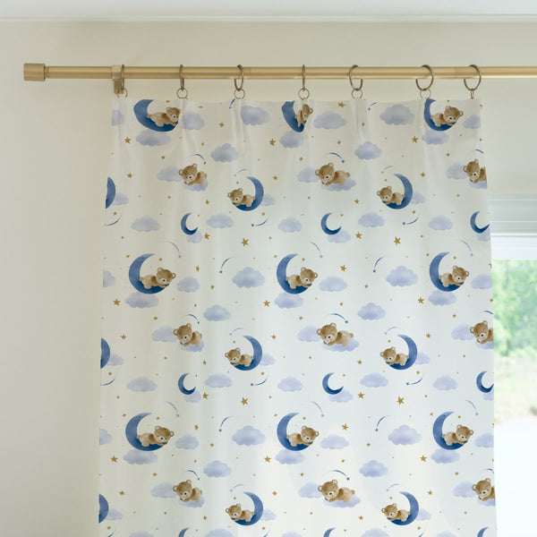 Teddy Bear Curtain Panel - gender_boy, Teddy Bear,