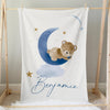 Teddy Bear Personalized Minky Blanket - gender_boy, Personalized_Yes, Teddy Bear
