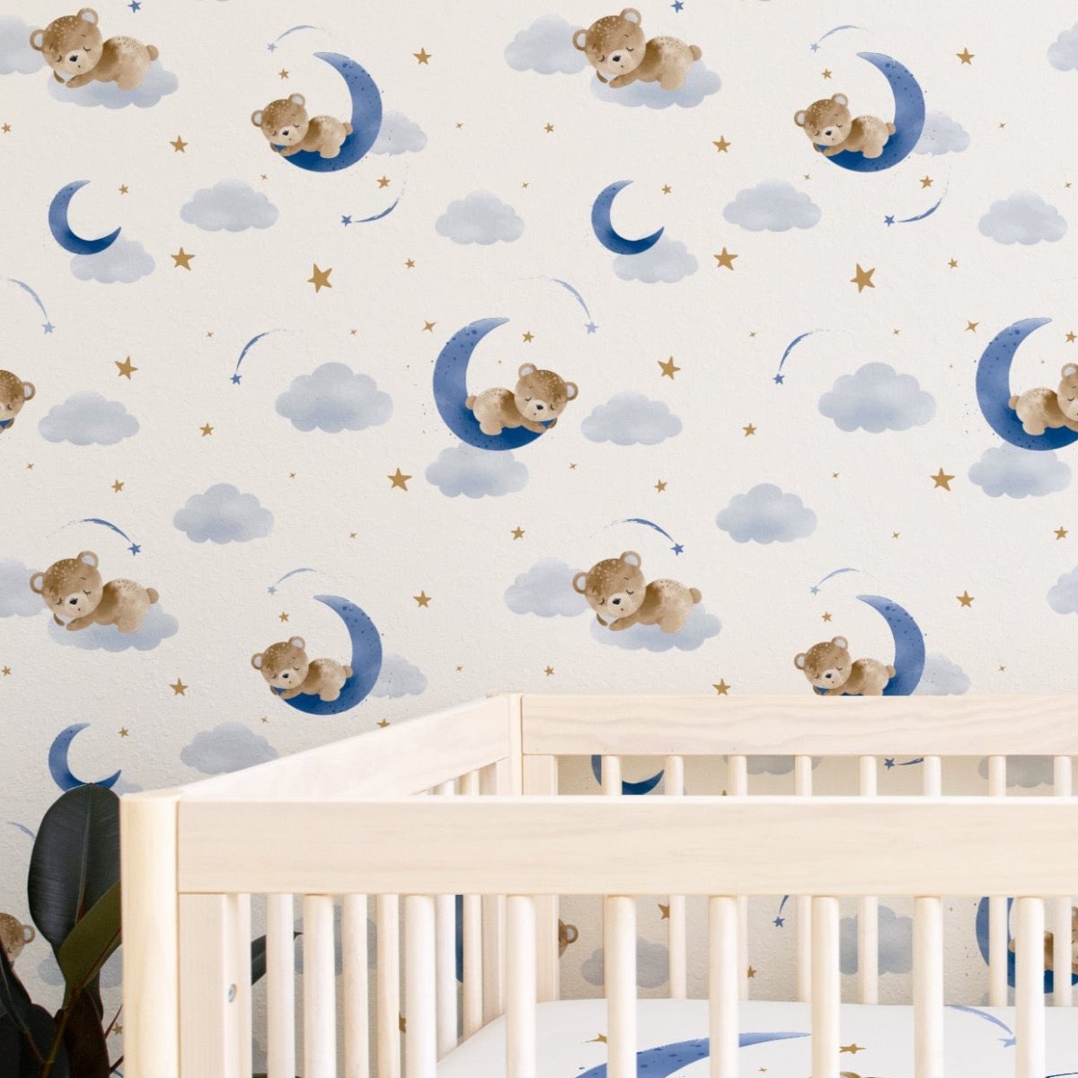 Teddy Bear Peel & Stick Wallpaper - gender_boy, Teddy Bear,