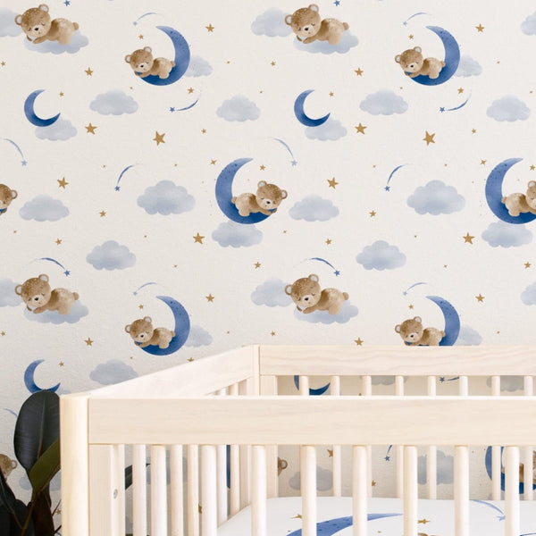 Teddy Bear Peel & Stick Wallpaper - gender_boy, Teddy Bear,