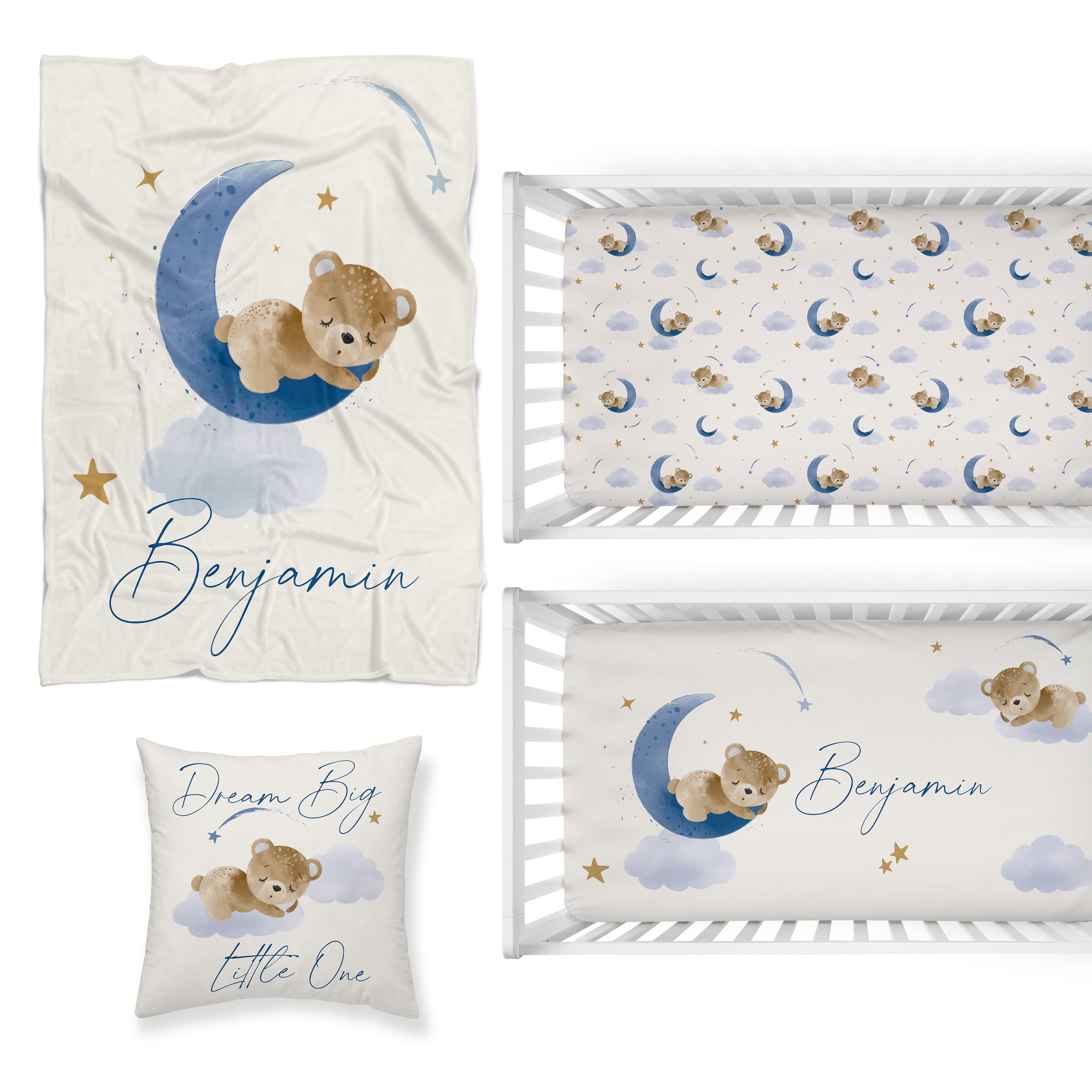 Teddy Bear Nursery Starter Crib Bedding Set