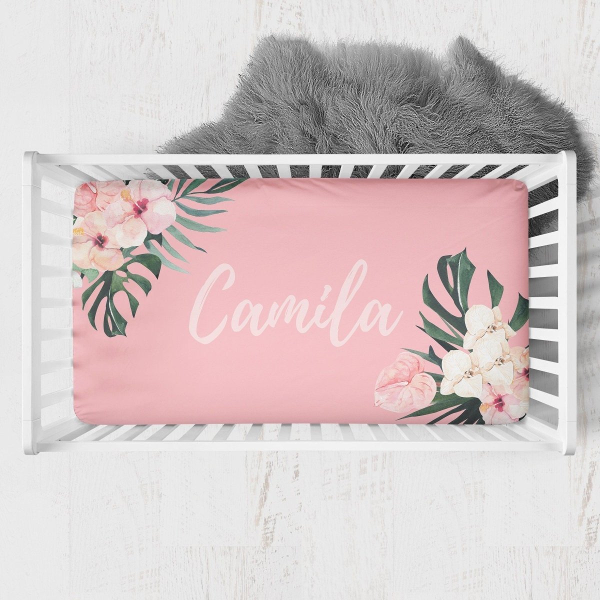 Tropical Floral Nursery Starter Set - gender_girl, text, Theme_Floral