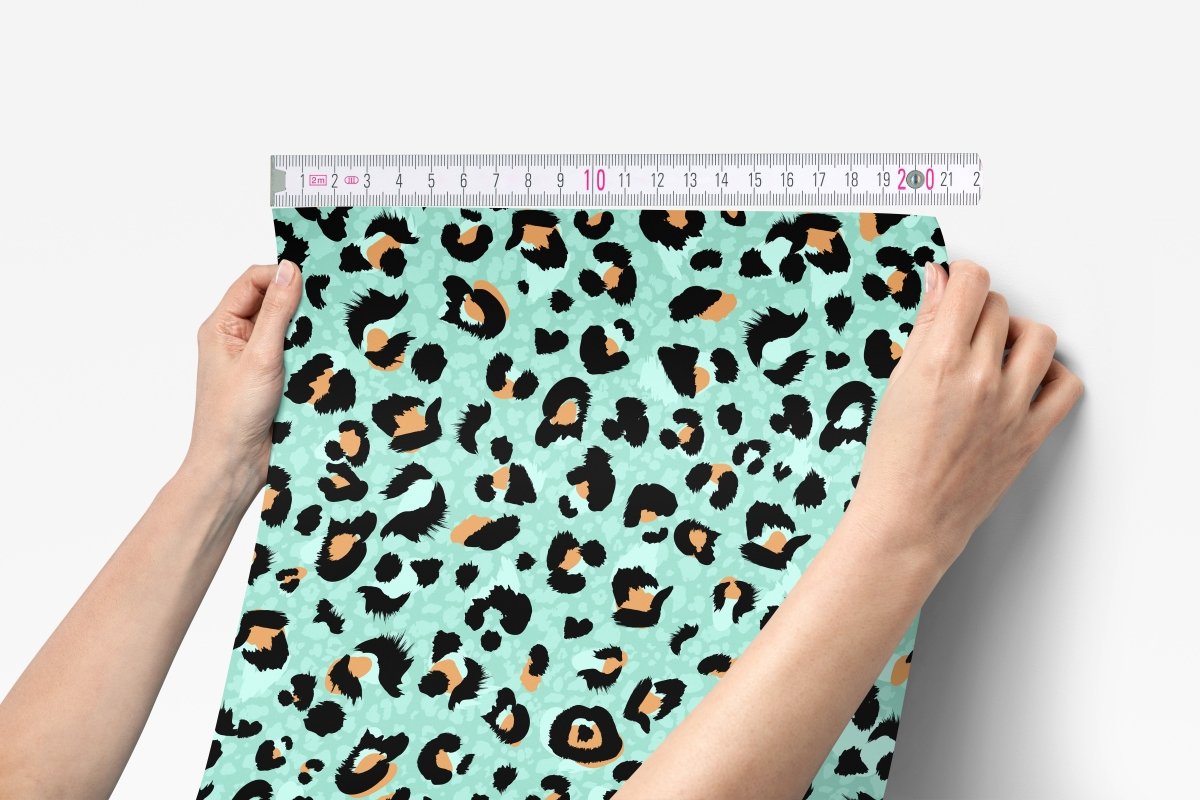 Turquoise Leopard Peel & Stick Wallpaper - gender_boy, gender_girl, gender_neutral
