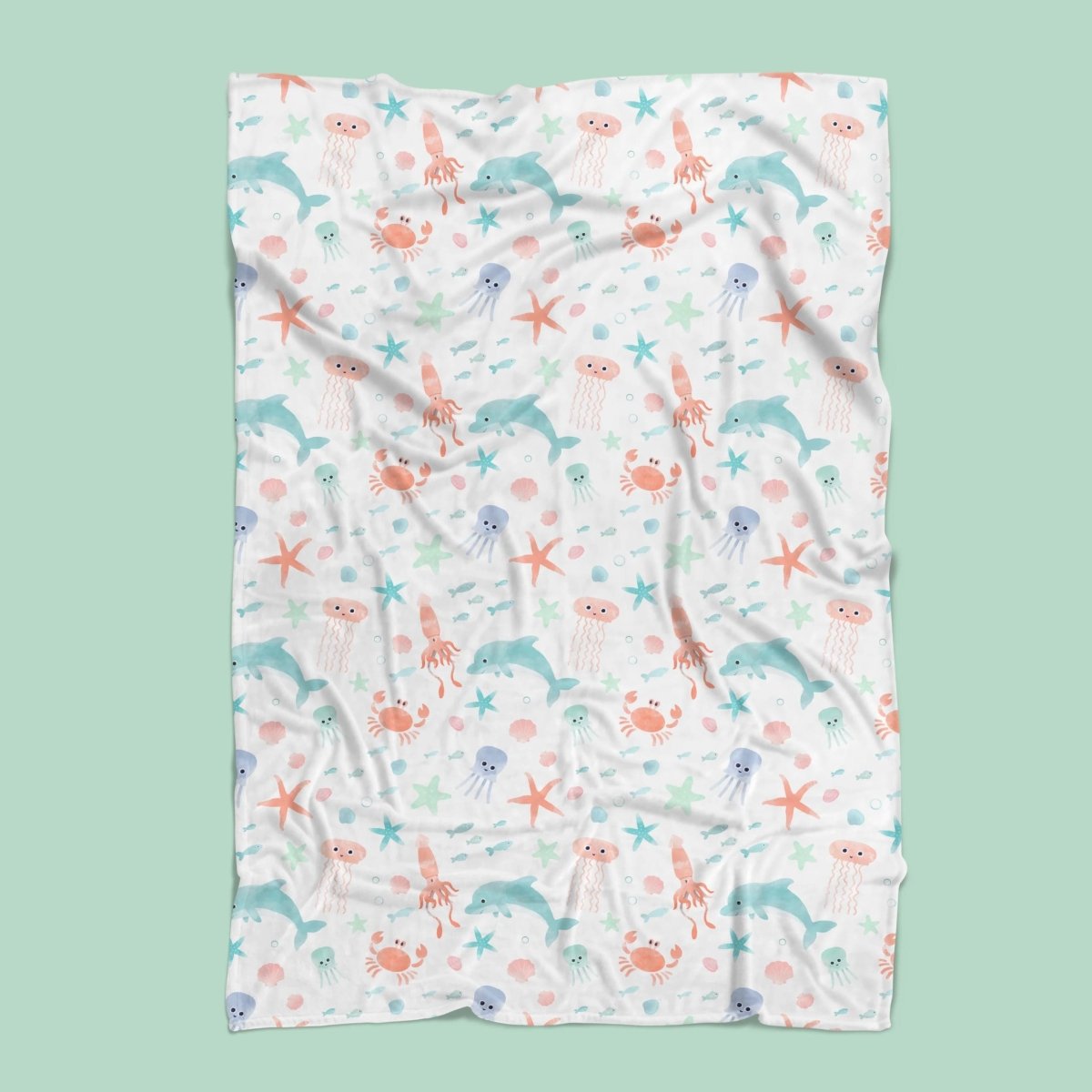 Under the Sea Minky Blanket - gender_boy, gender_girl, gender_neutral