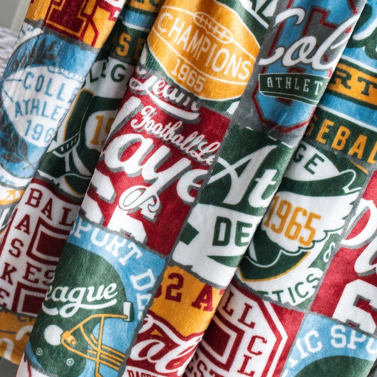 Vintage Sports Minky Blanket - gender_boy, Personalized_No, Vintage Sports