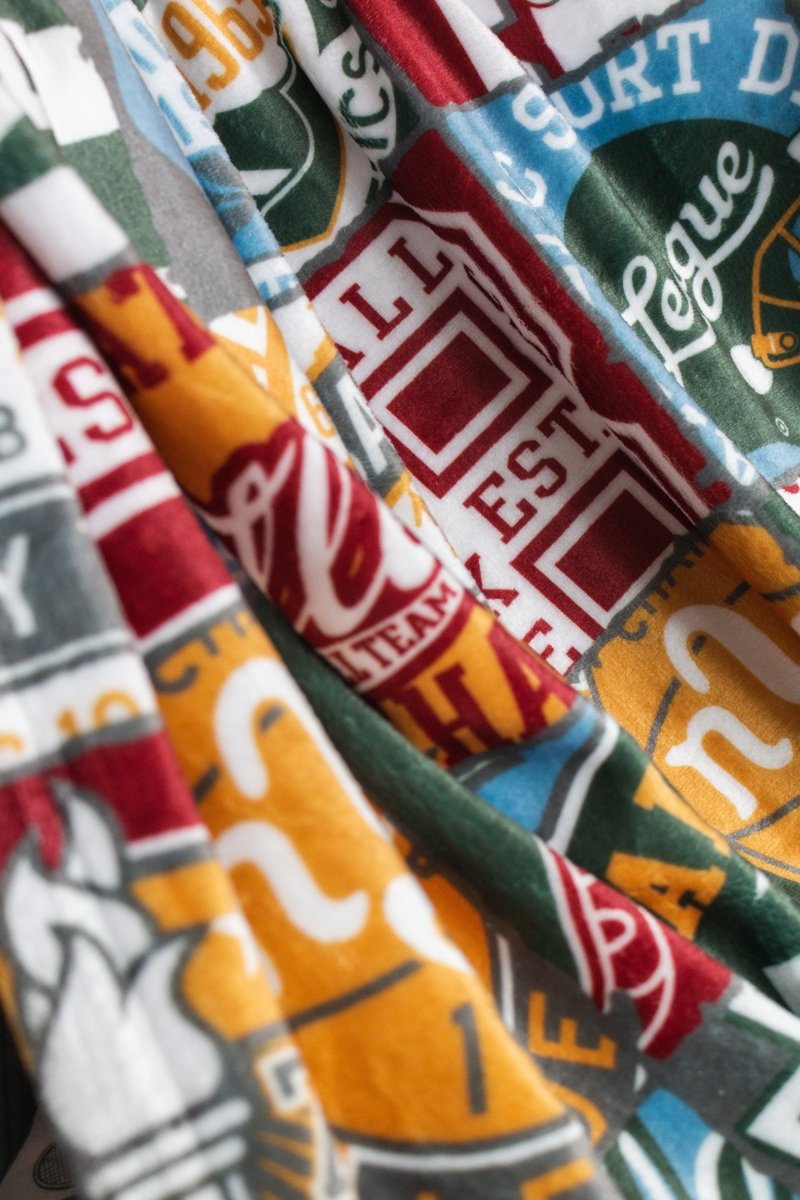 Vintage Sports Minky Blanket - gender_boy, Personalized_No, Vintage Sports