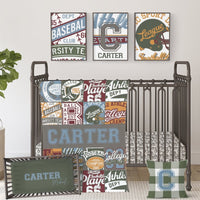Vintage Sports Nursery Starter Set - gender_boy, text, Vintage Sports