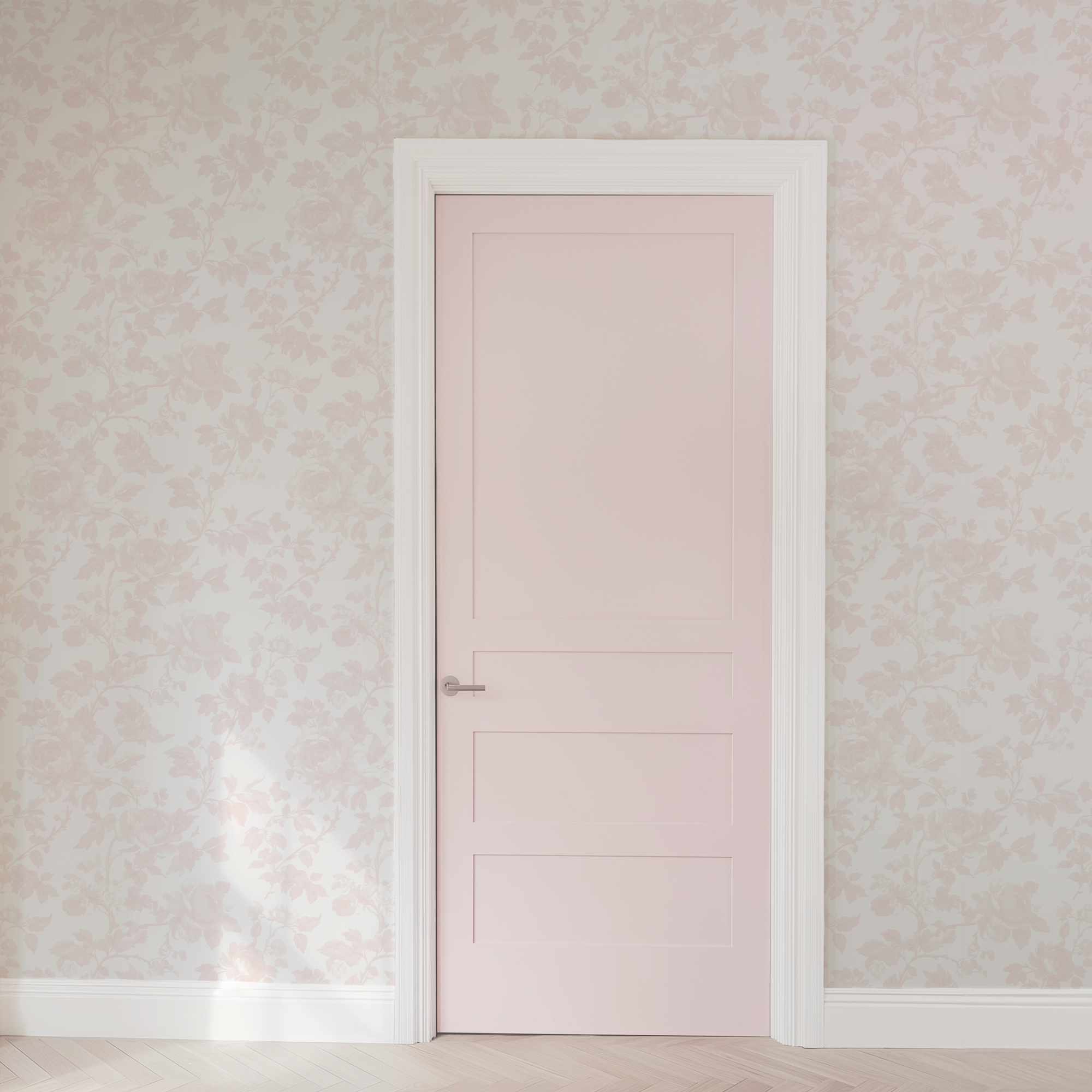 Peel & Stick Wallpaper | Fancy Pink Toile Blush